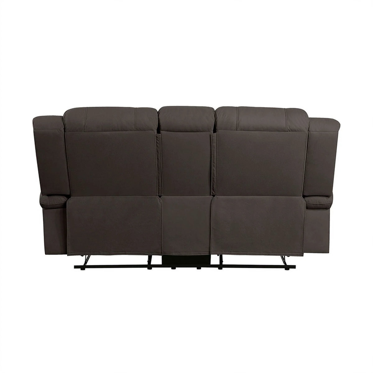 Chocolate Microfiber 2-Piece Manual Reclining Sofa Set N81365