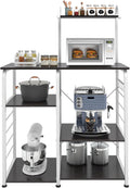 Black 3-Tier Microwave Cart Stand V34444