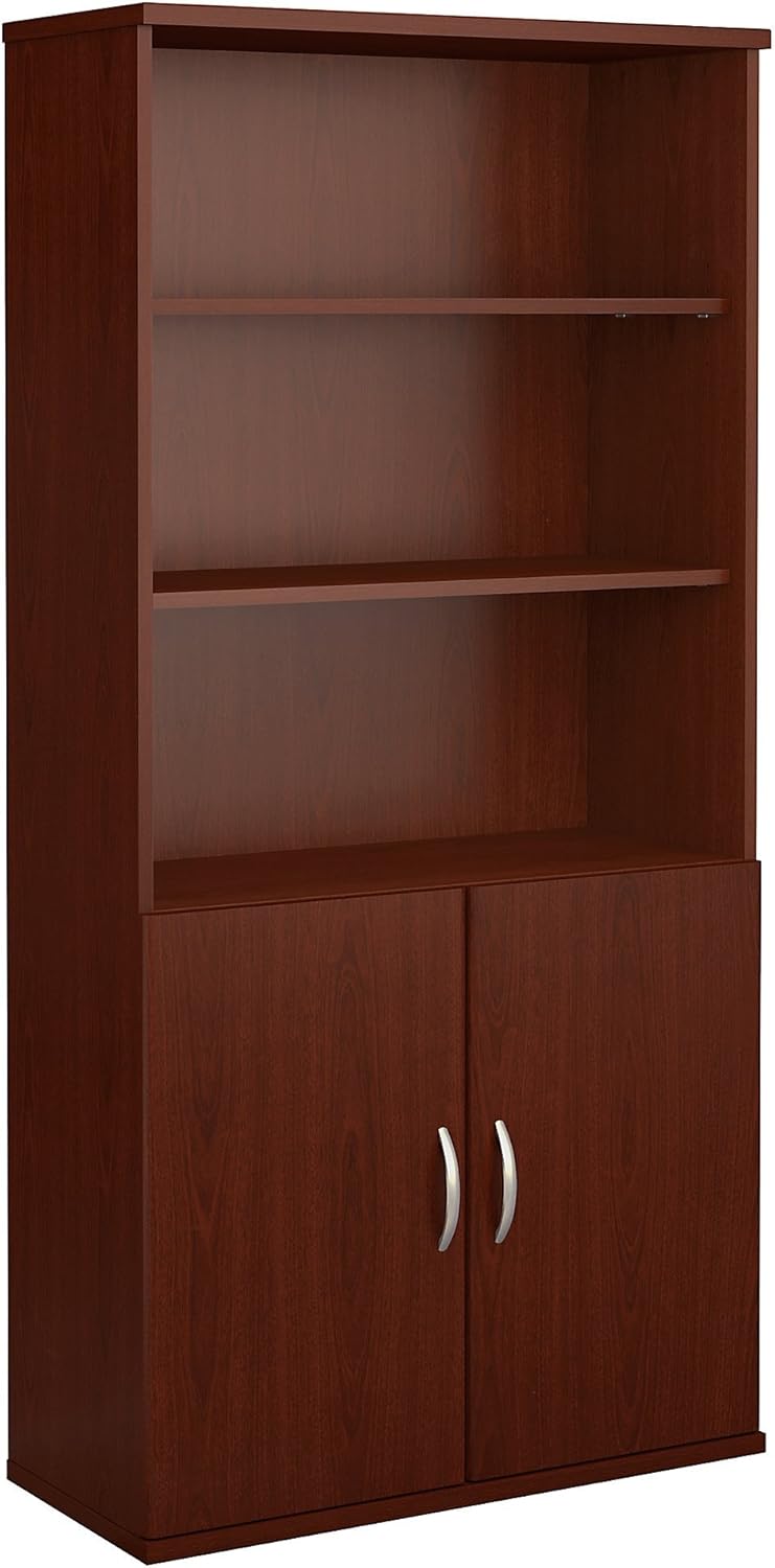 36W 5 Shelf Bookcase with Doors P30073