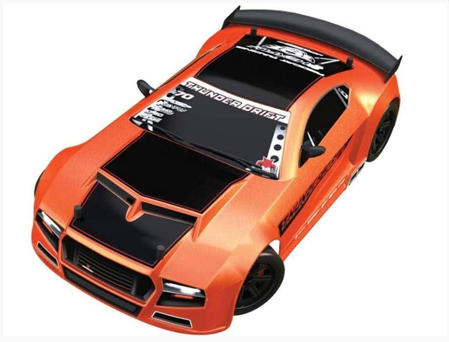 1/10 Scale Belt Drive Electric Orange Drift Car J103