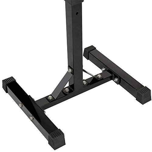 Pair of Adjustable Solid Steel Squat Rack Stands B54638