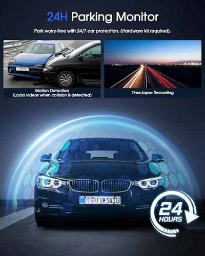 Mini Dash Cam with WiFi, 2K, WDR Night Vision, Parking Monitor W4816