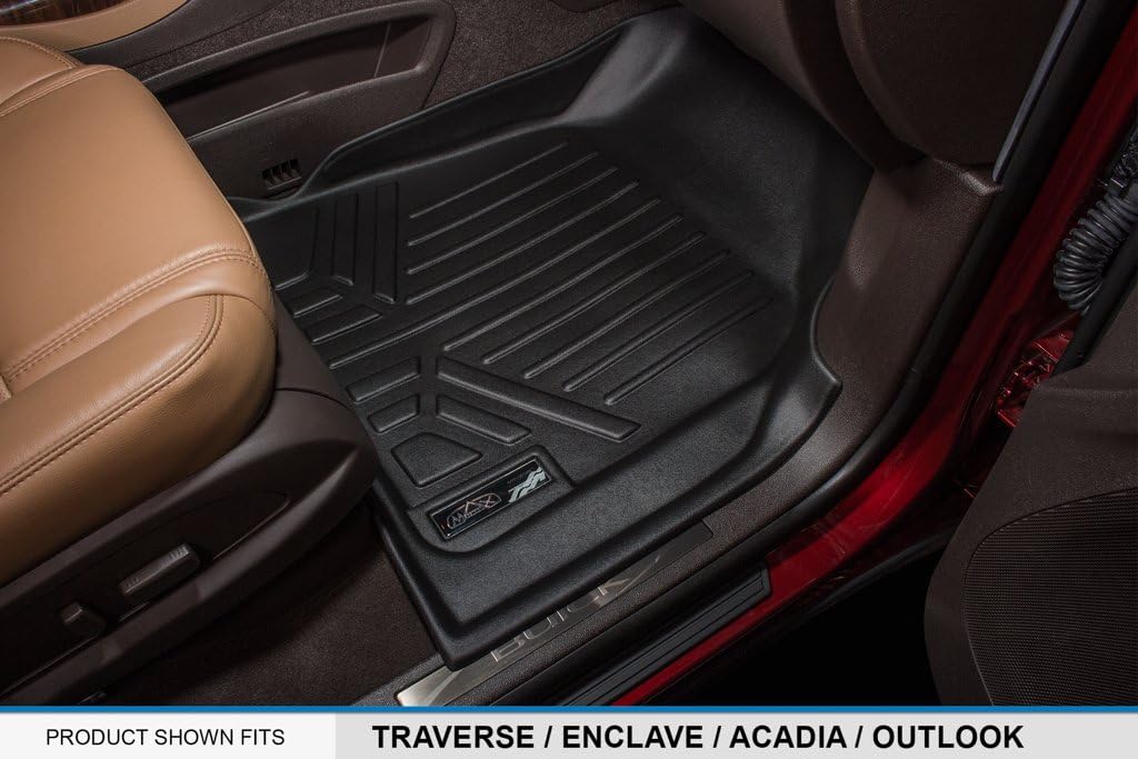 Black 2 Row Floor Mat Liner Set M4905