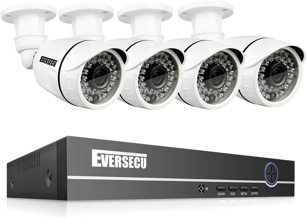 4 Channel 1080P Security Camera System with 4 Weatherproof Cameras L4747
