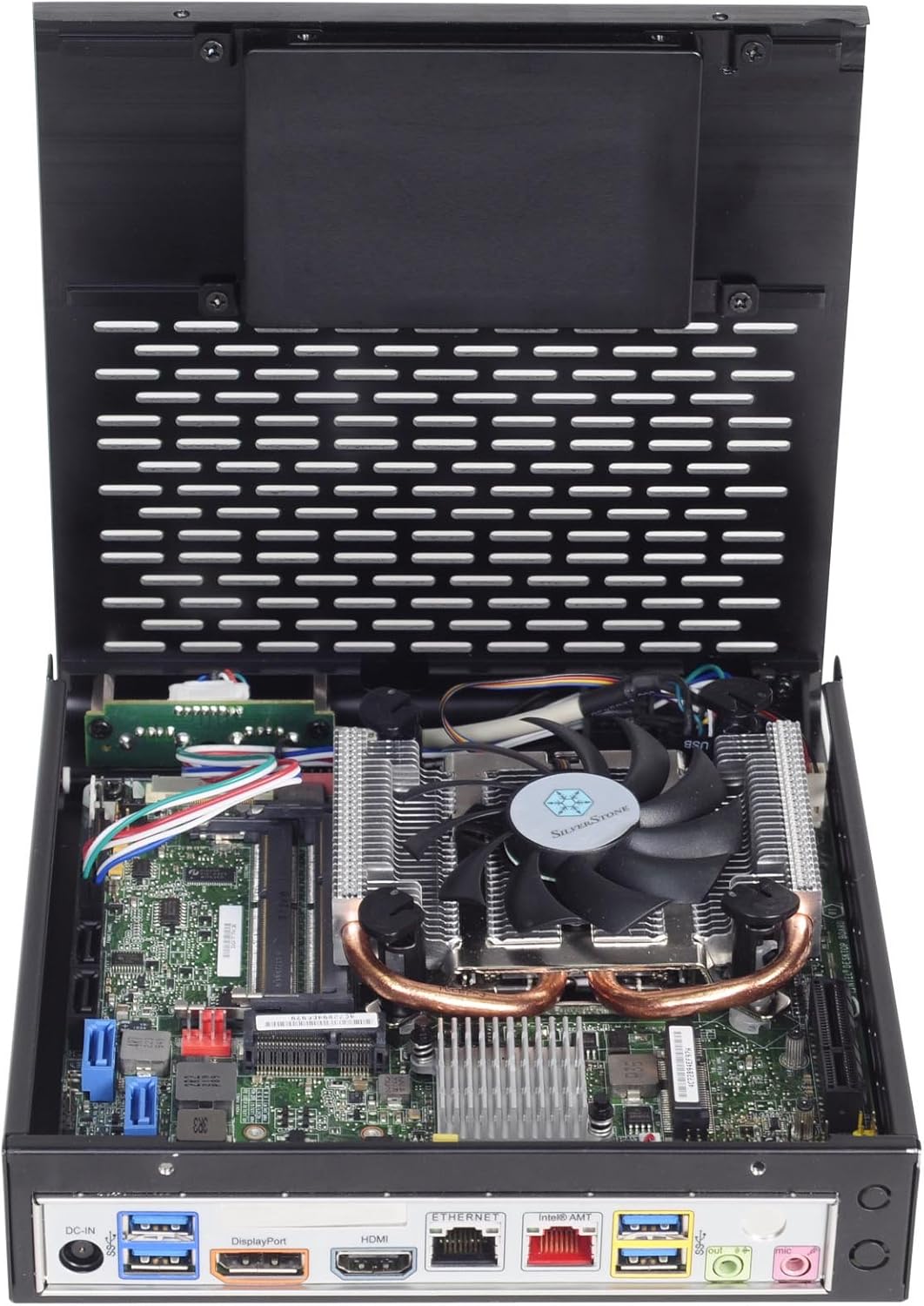 Thin-Mini ITX Aluminum Case with 120W External Power Adapter D77615