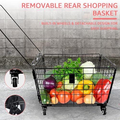 26 inch 7 Speed Adult Tricycle with Front & Rear Baskets N857