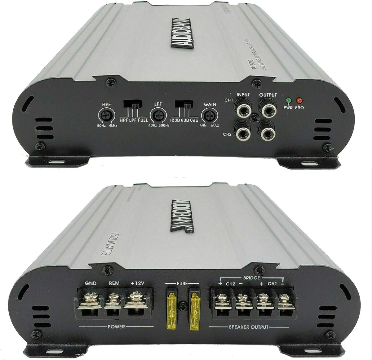 2 Channels 1500 Watts Bridgedable Car Audio Stereo Amplifier D1855