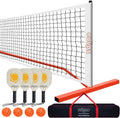 Portable Pickleball Net Set with 4 Paddles and Carry Bag C6287