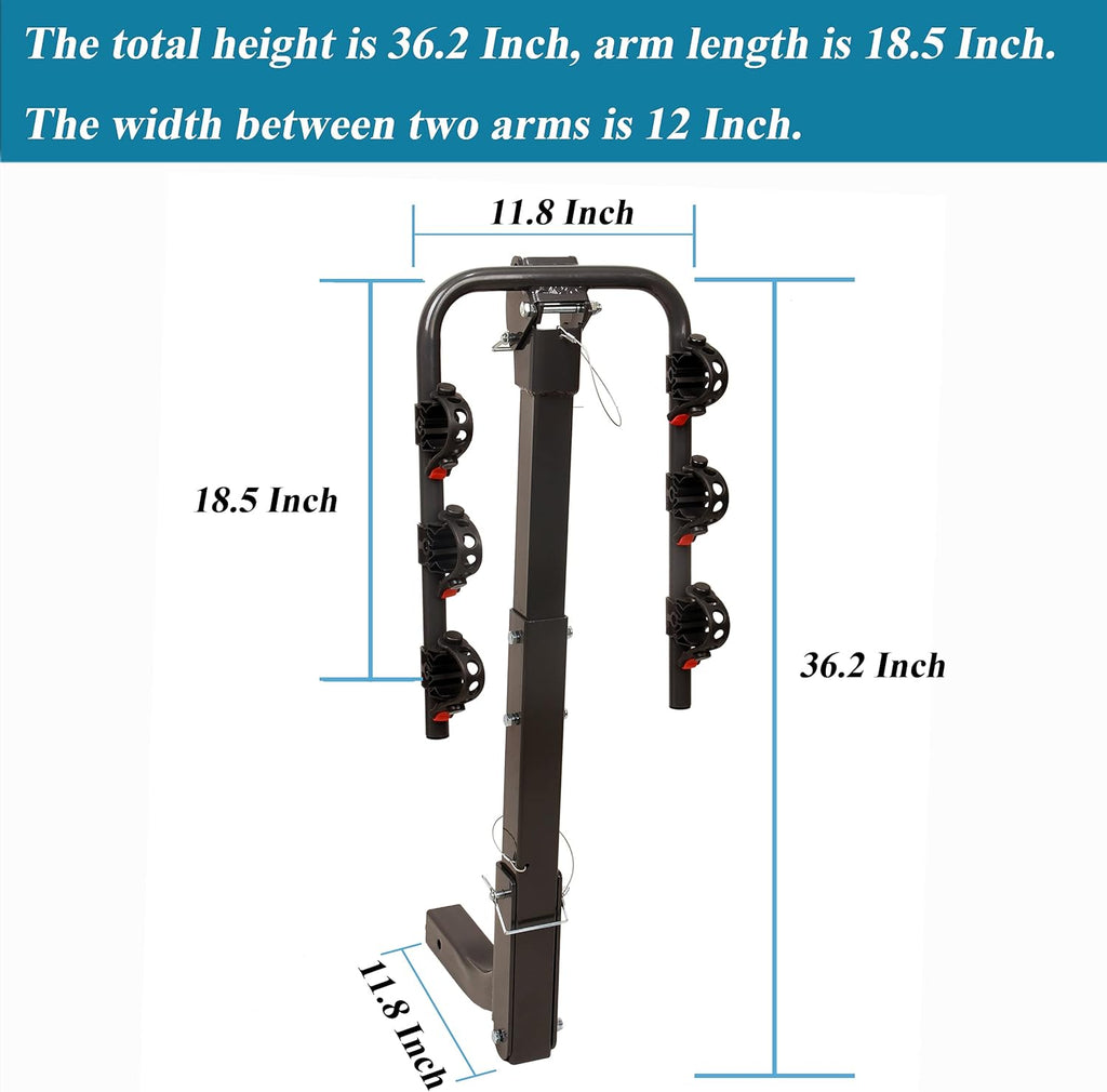 Bikes Hitch Rack 3-Bikes U1351