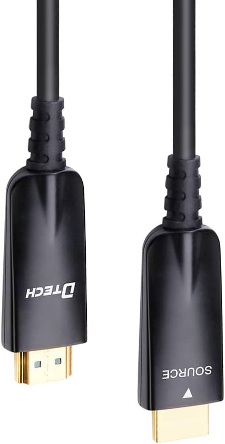 100ft Black Fiber Optic HDMI Cable 4K 30Hz 1080p 60Hz B4722