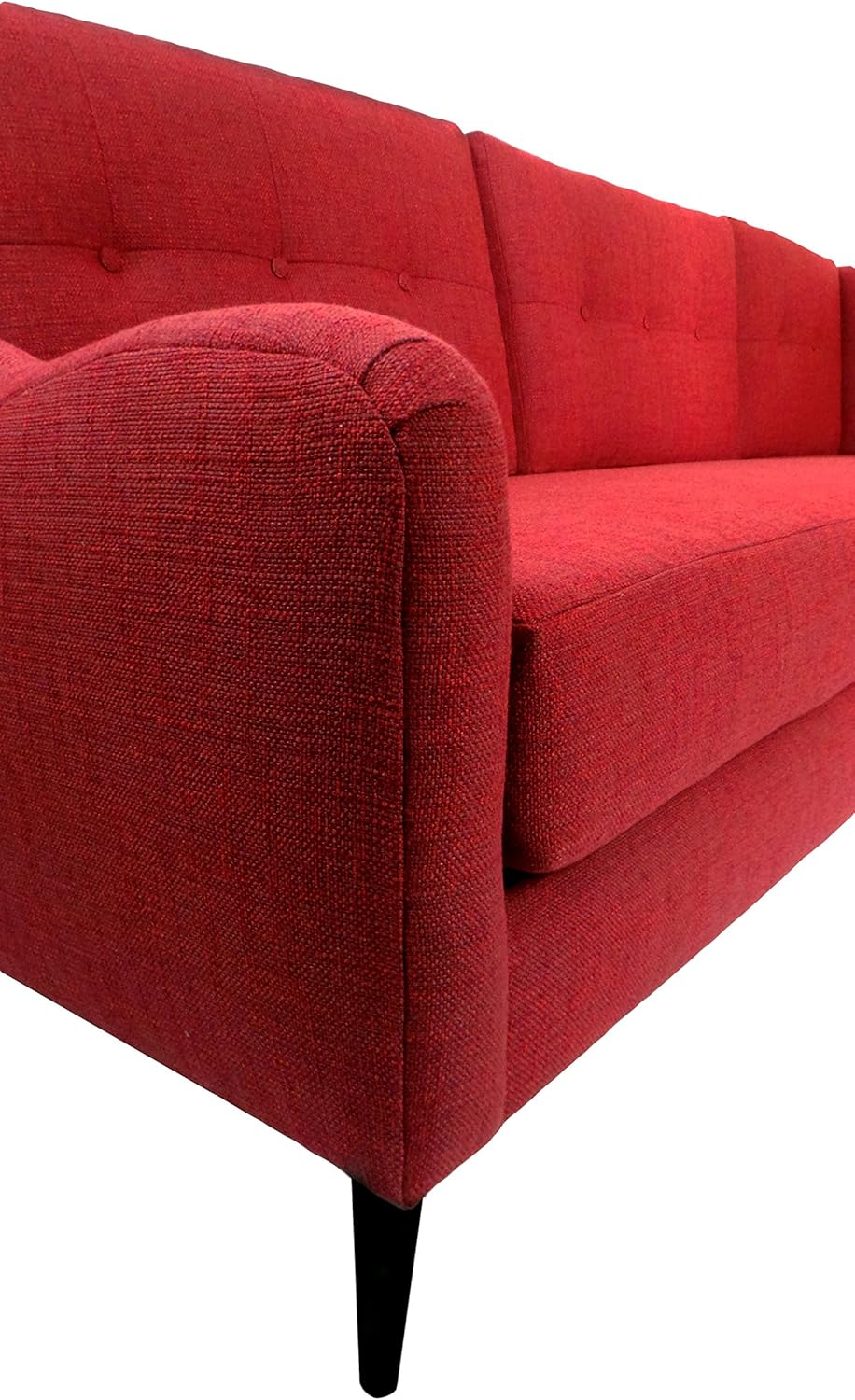 Red Mid-Century Sectional Sofa A5158