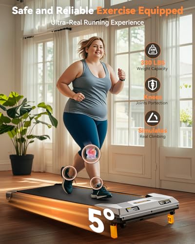 Compact Under Desk Treadmill with Remote Control P6425