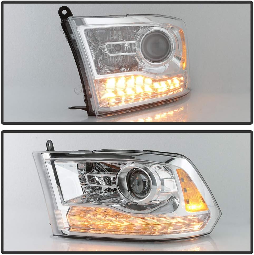 Chrome Headlights Pair Set Left+Right J734