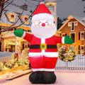 5 FT Christmas Inflatables Santa Claus Outdoor Decorations Blow Up Yard Standing Santa with Built-in LEDs J8012