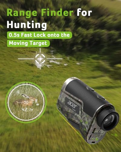 Golf Rangefinder with Slope, 6X Magnification, Rechargeable Battery B6166