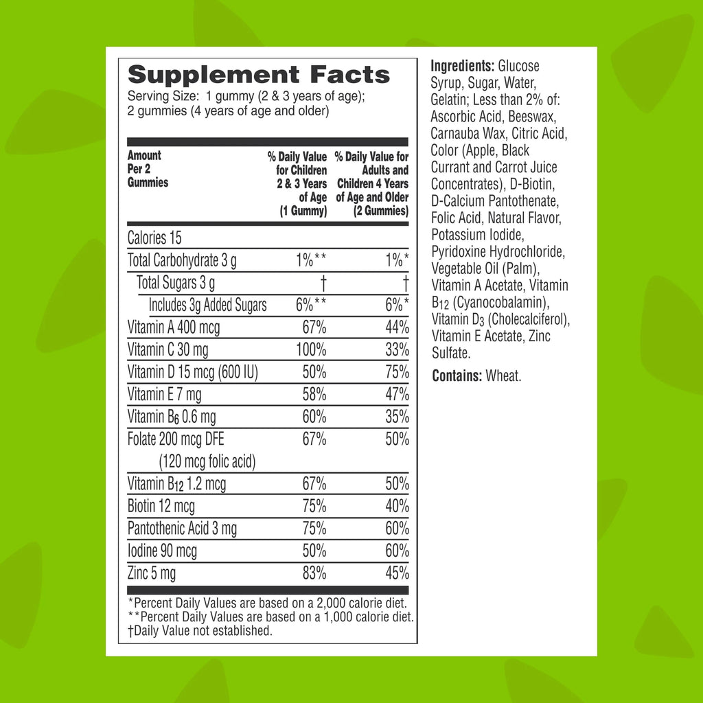 180 Ct Kids Gummy Multivitamin K8598