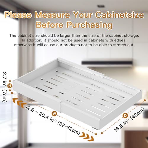 2 Pack Expandable Sliding Pull Out Cabinet Organizer A751