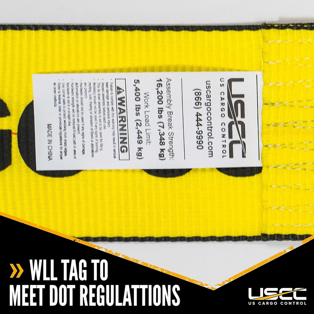 4 Inch x 30 Foot Winch Straps with Twisted Sewn Loop 10 Pack I519