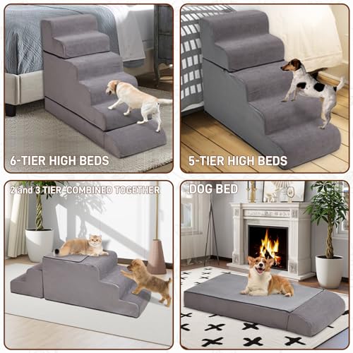 30 inch 6 Tier Non-Slip Pet Stairs C392