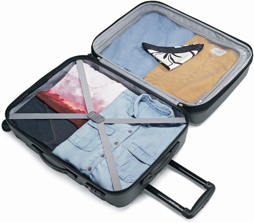 Black Hardside Spinner 2-Piece Luggage Set 24 Inch and 20 Inch K980482
