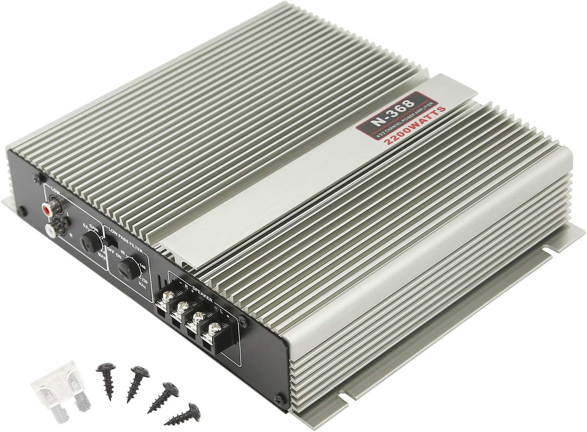 2200W 2 Channel Car Audio Power Amplifier T7456