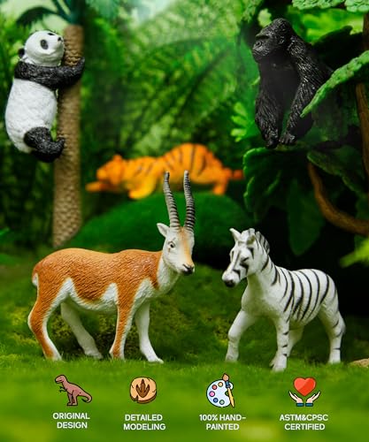 12 PCS Plastic Animal Figurines Z41043