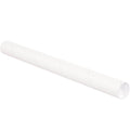 White Mailing Tubes with Caps T1597