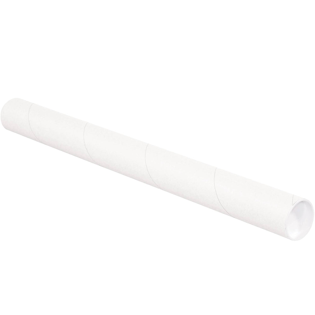 White Mailing Tubes with Caps T1597