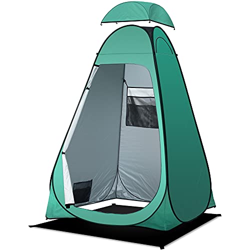 Pop-Up Privacy Tent Camping Portable Toilet Tent Outdoor Bathroom Changing Dressing Room Instant Privacy Shelters Extra-Tall UPF 50+ V8068
