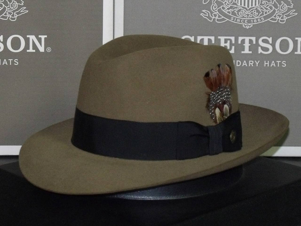 Gray Fur Felt Fedora Hat Q62036