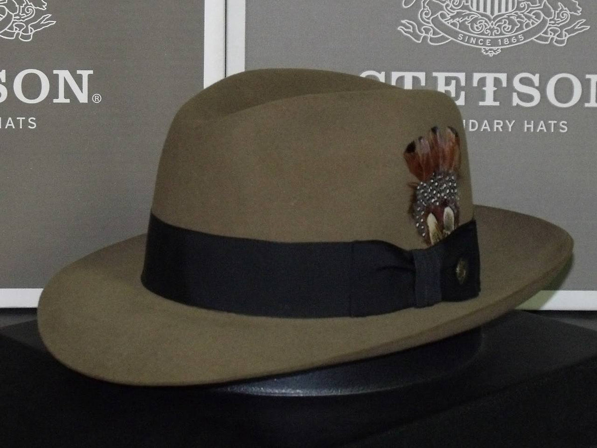 Gray Fur Felt Fedora Hat Q62036