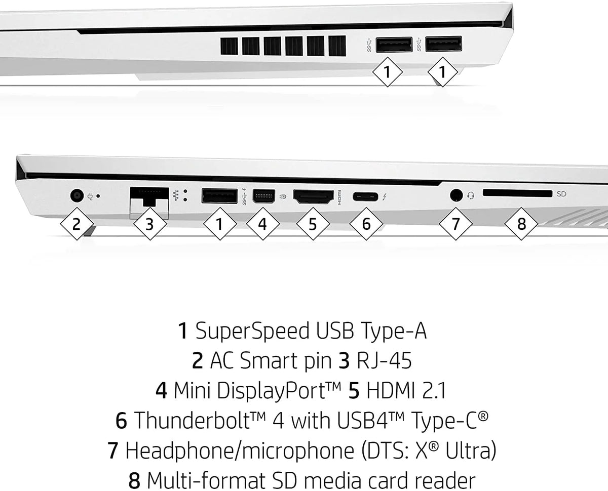16.1" QHD 165Hz Gaming Laptop Intel Core i7 11800H NVIDIA GeForce RTX 3070 32GB Memory 2TB SSD Ceramic White X104499