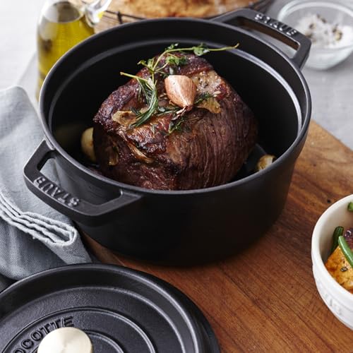 Black Matte Cast Iron Dutch Oven 5.5-qt X208916