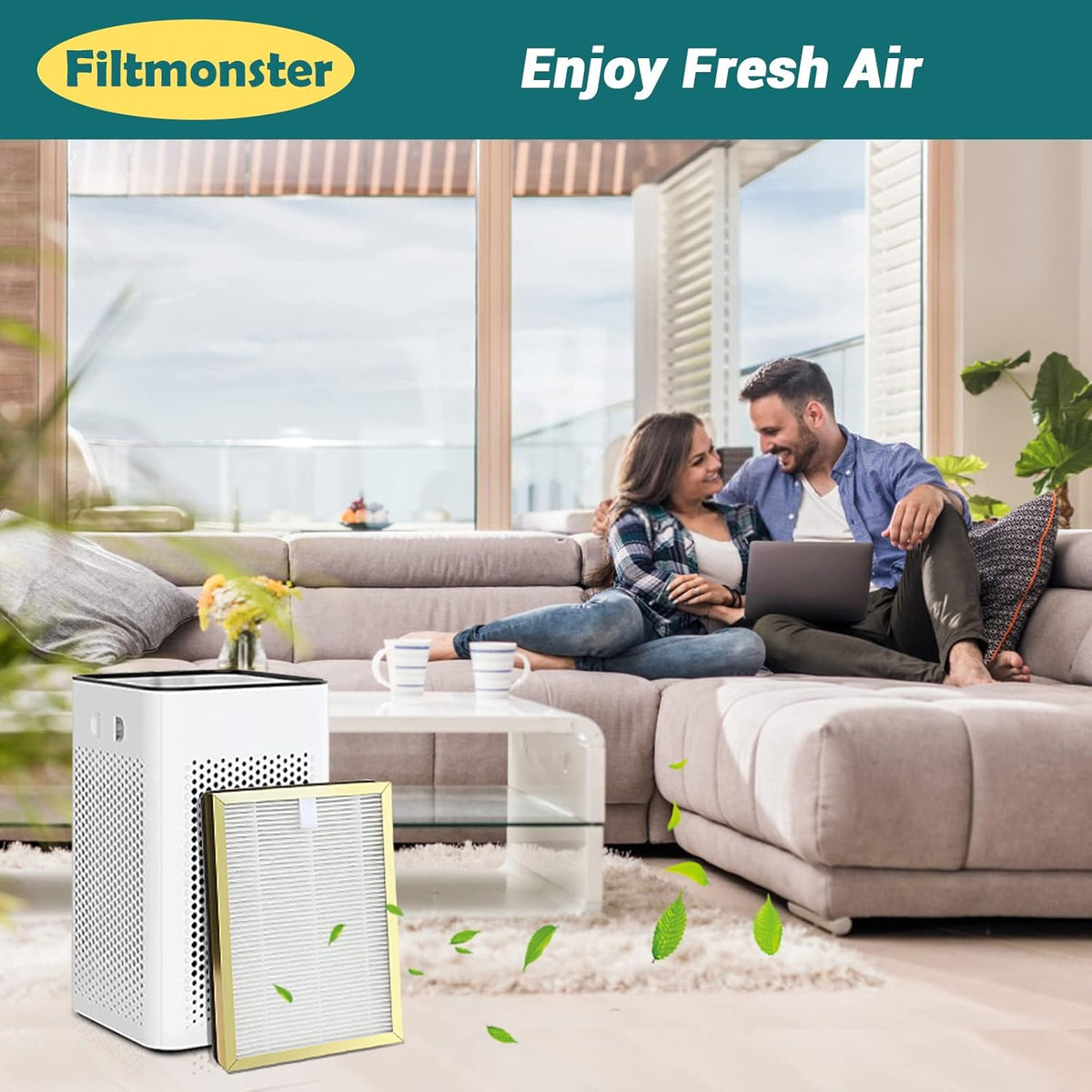 2 Set H13 True HEPA Replacement Filter D4015