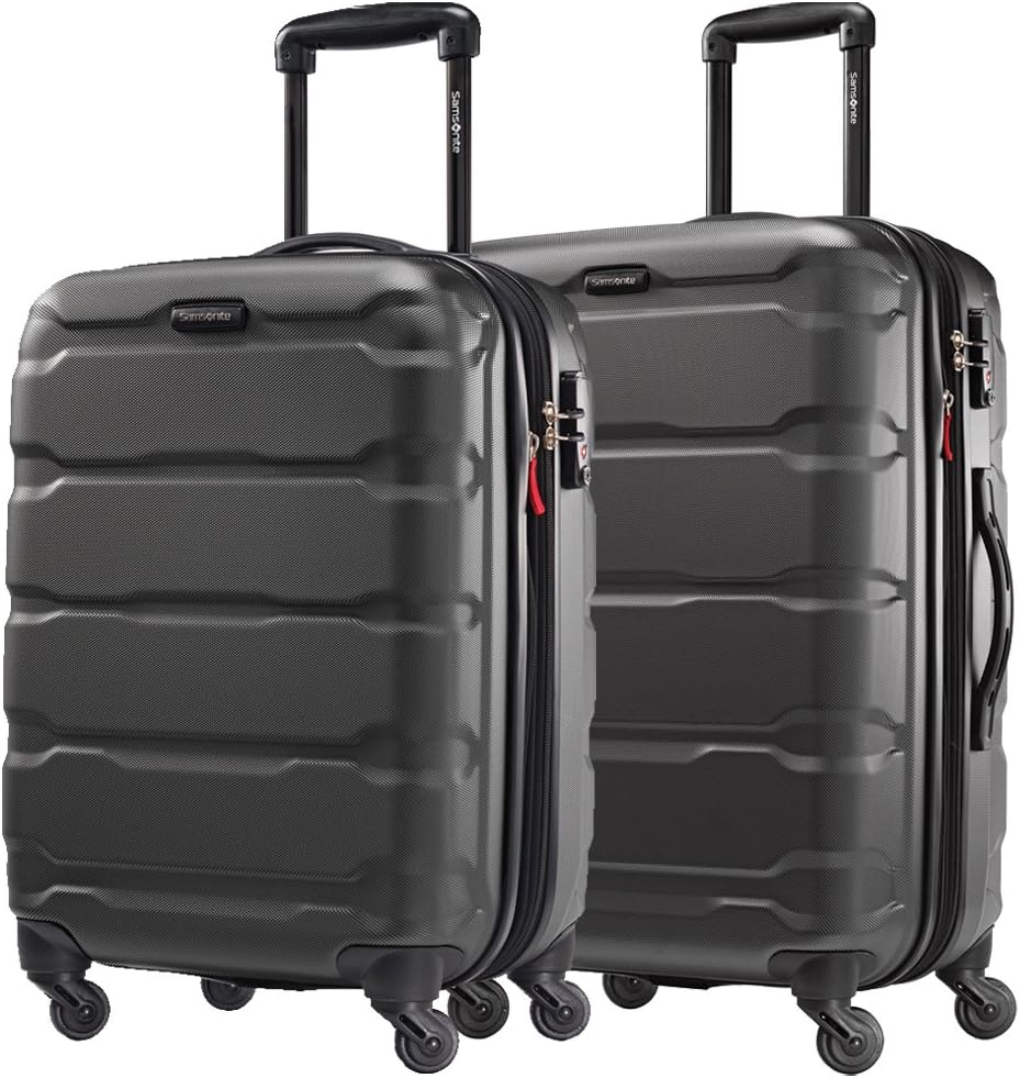 Black Hardside Spinner 2-Piece Luggage Set 24 Inch and 20 Inch K980482