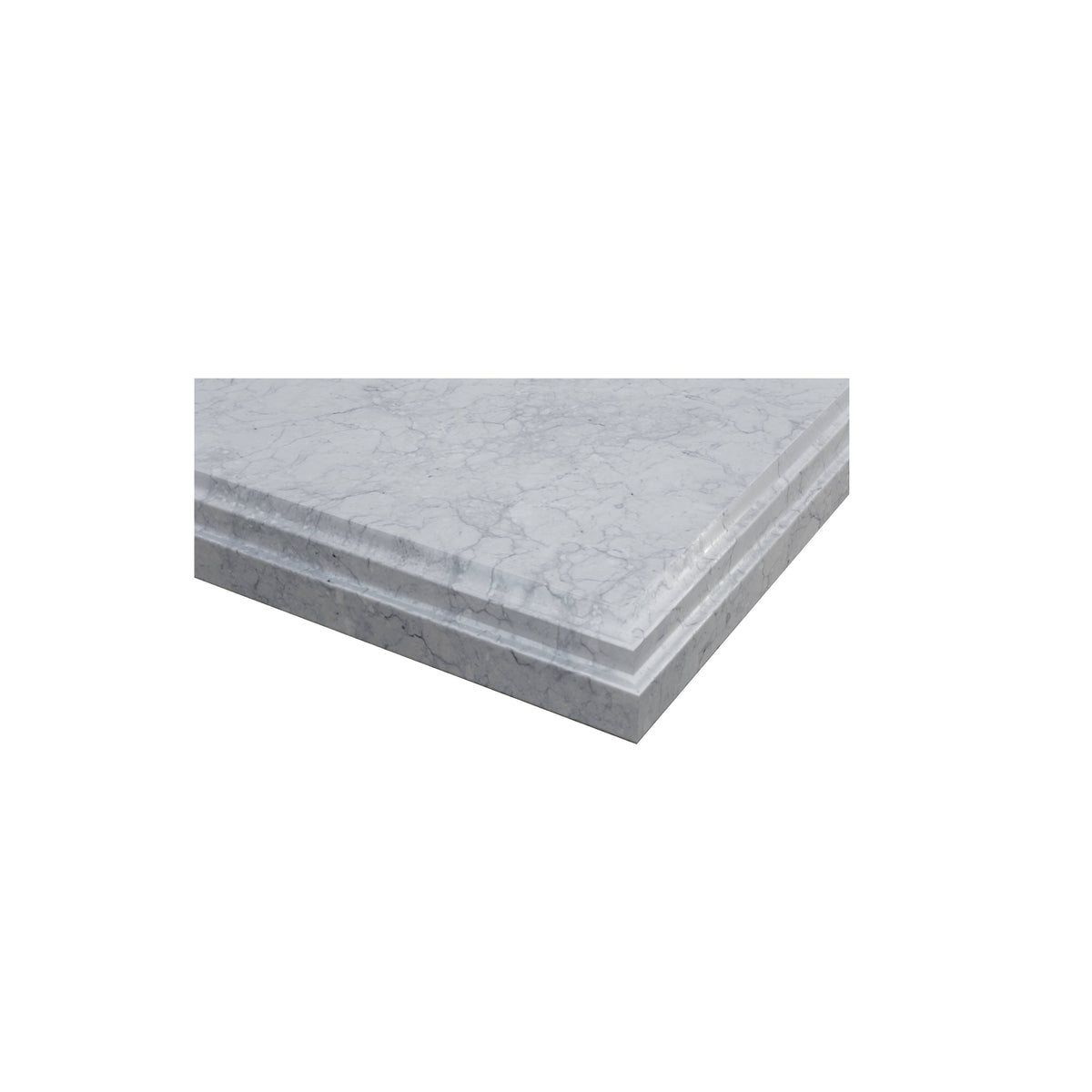 White Carrara Countertop 24 inch Single Hole with Rectangle Sink O8537