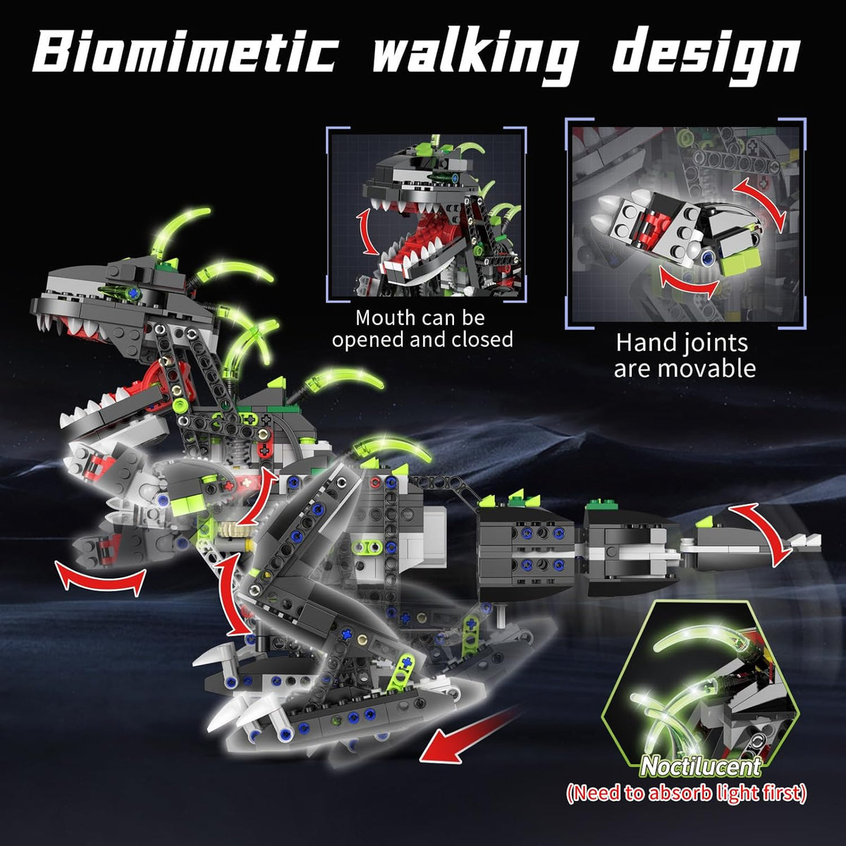 2 in1 Dinosaur Robot Building Kits X83878
