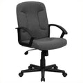 Gray Mid Back Office Chair with Nylon Arms S264