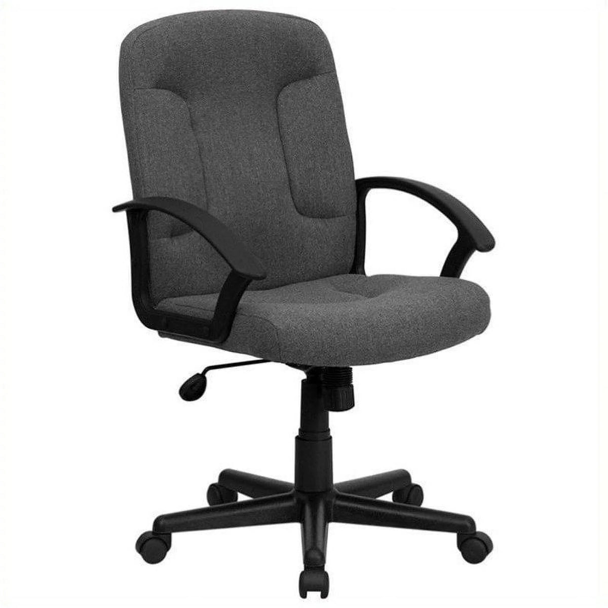 Gray Mid Back Office Chair with Nylon Arms S264