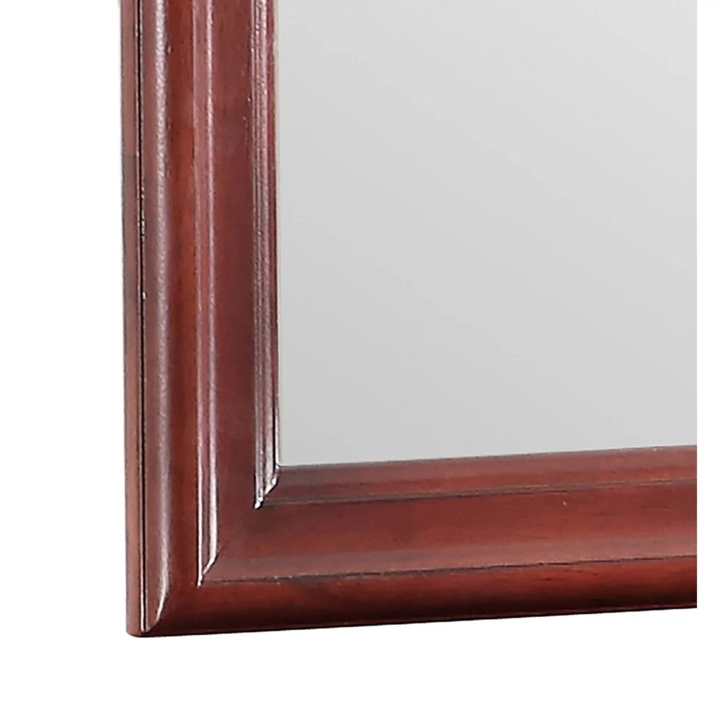 38 in. Square Wood Framed Dresser Mirror E908221