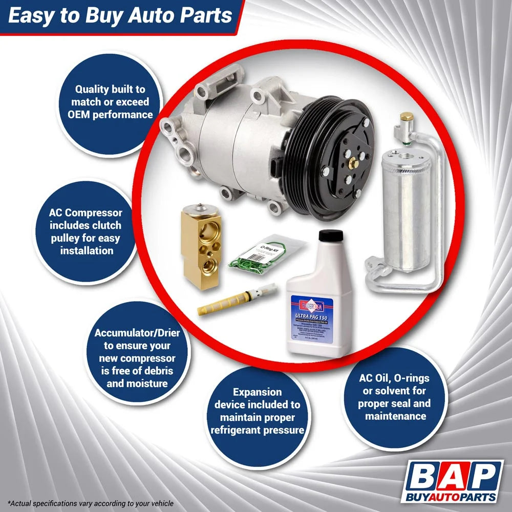 AC Compressor with A/C Repair Kit D180707