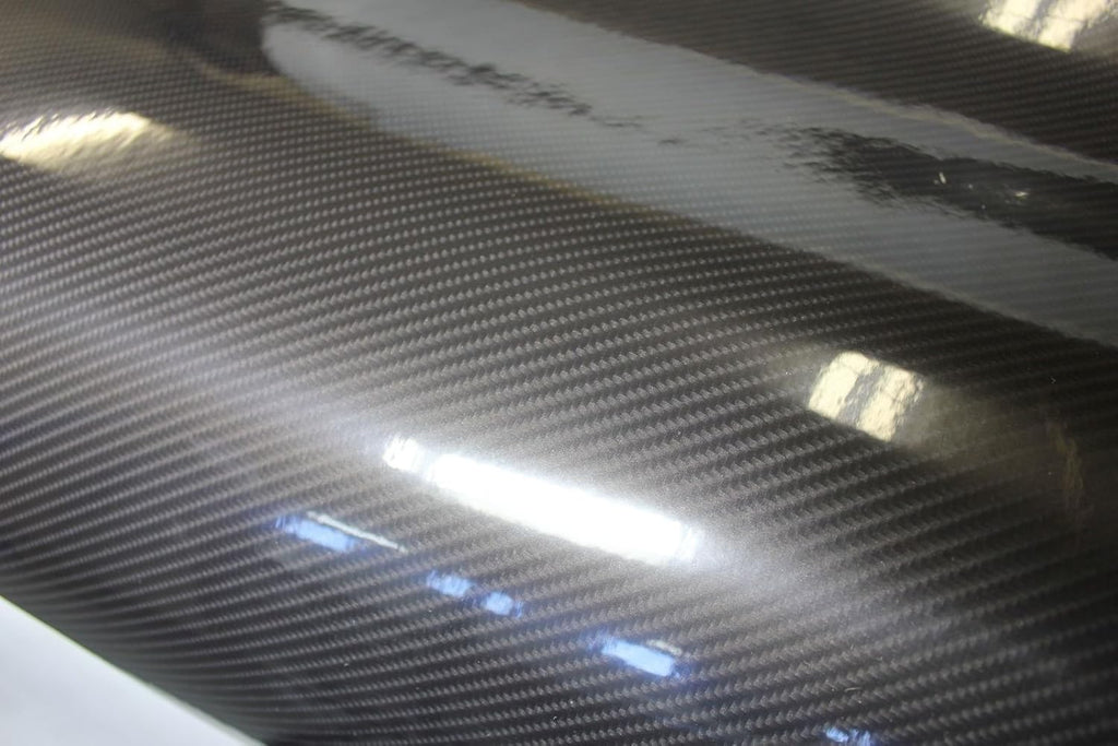 High Gloss Black 3D Carbon Fiber Look Cast Vinyl Wrap (5ft x 5ft) Pack of 2 O795