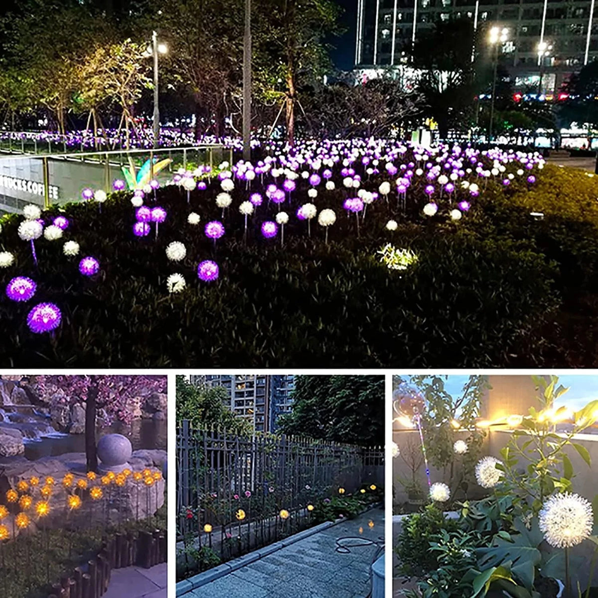 4 Pack Waterproof Solar LED Garden Lights W4887