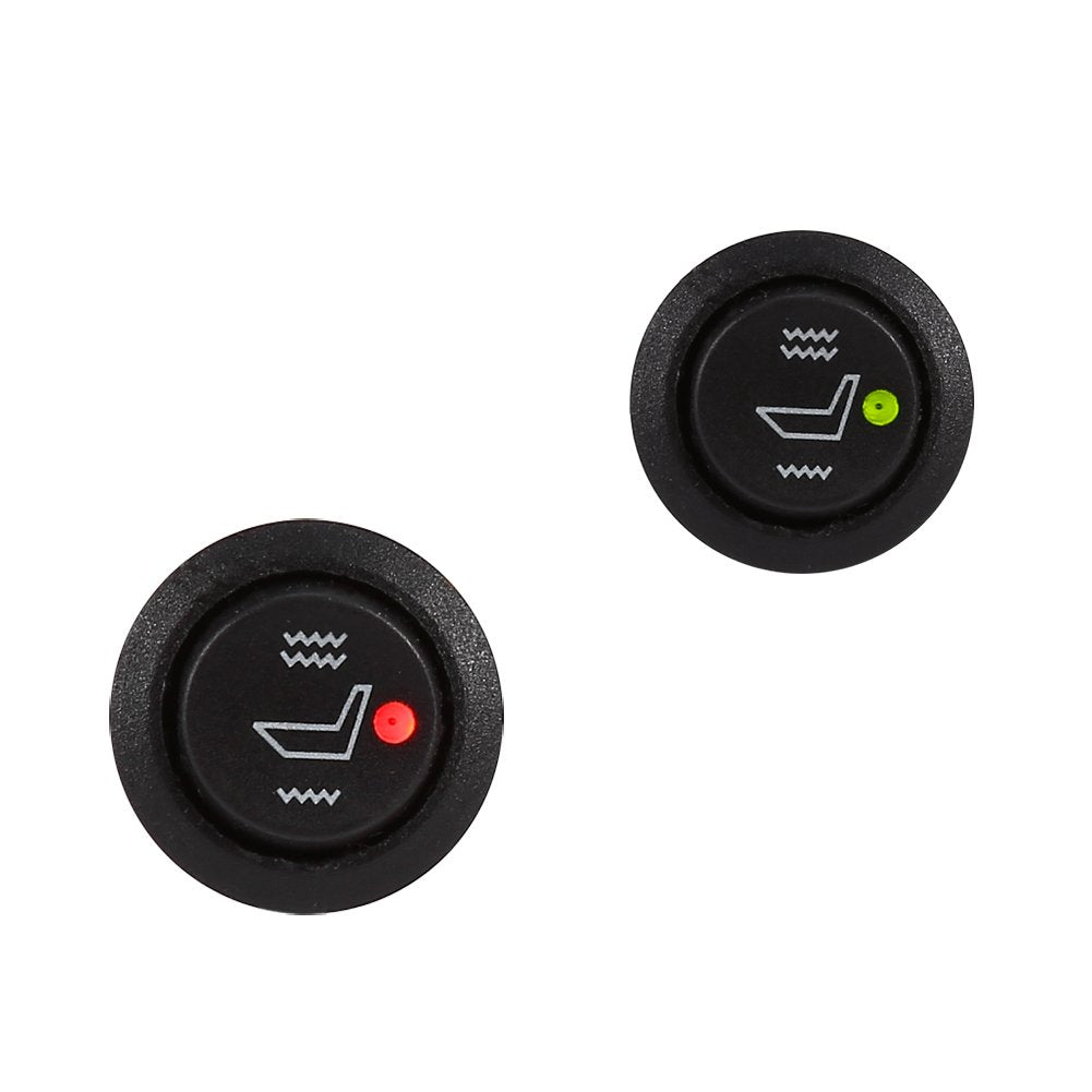 2X Universal 3 Pin Round Heated Seat Switch K854040