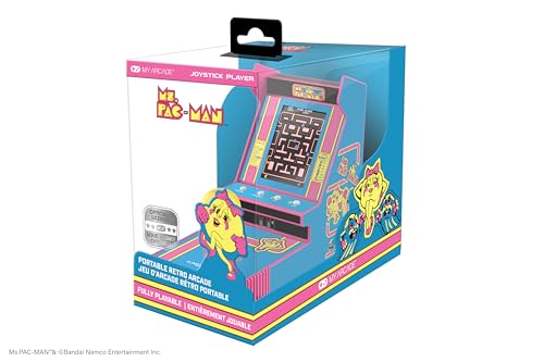 Ms. Pac-Man Joystick Arcade Classics Retro Games Mini Video Game Console 2 Game Modes V880
