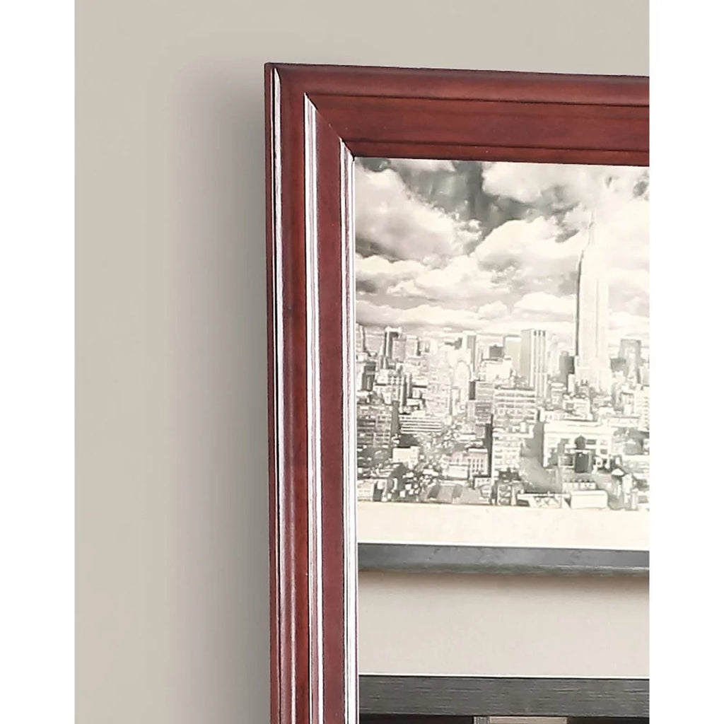 38 in. Square Wood Framed Dresser Mirror E908221