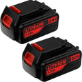 2 Pack 6.0Ah LBXR20 Battery Replacement for Black and Decker 20V Max Lithium Ion Cordless Tool Battery W6876
