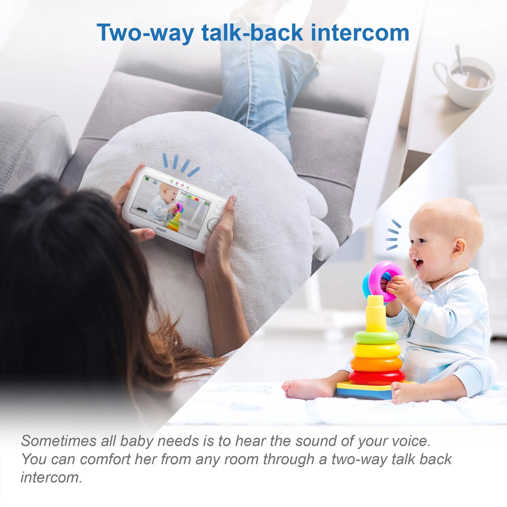 2 Camera 5" Video Baby Monitor with Pan Scan and Night Light Z118191