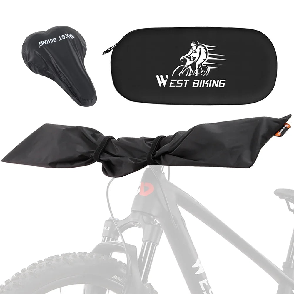 Cycling Equipment Set Bike Accessories Handlebar Protector Cover Chain Protector Seats Rain Cover L1735