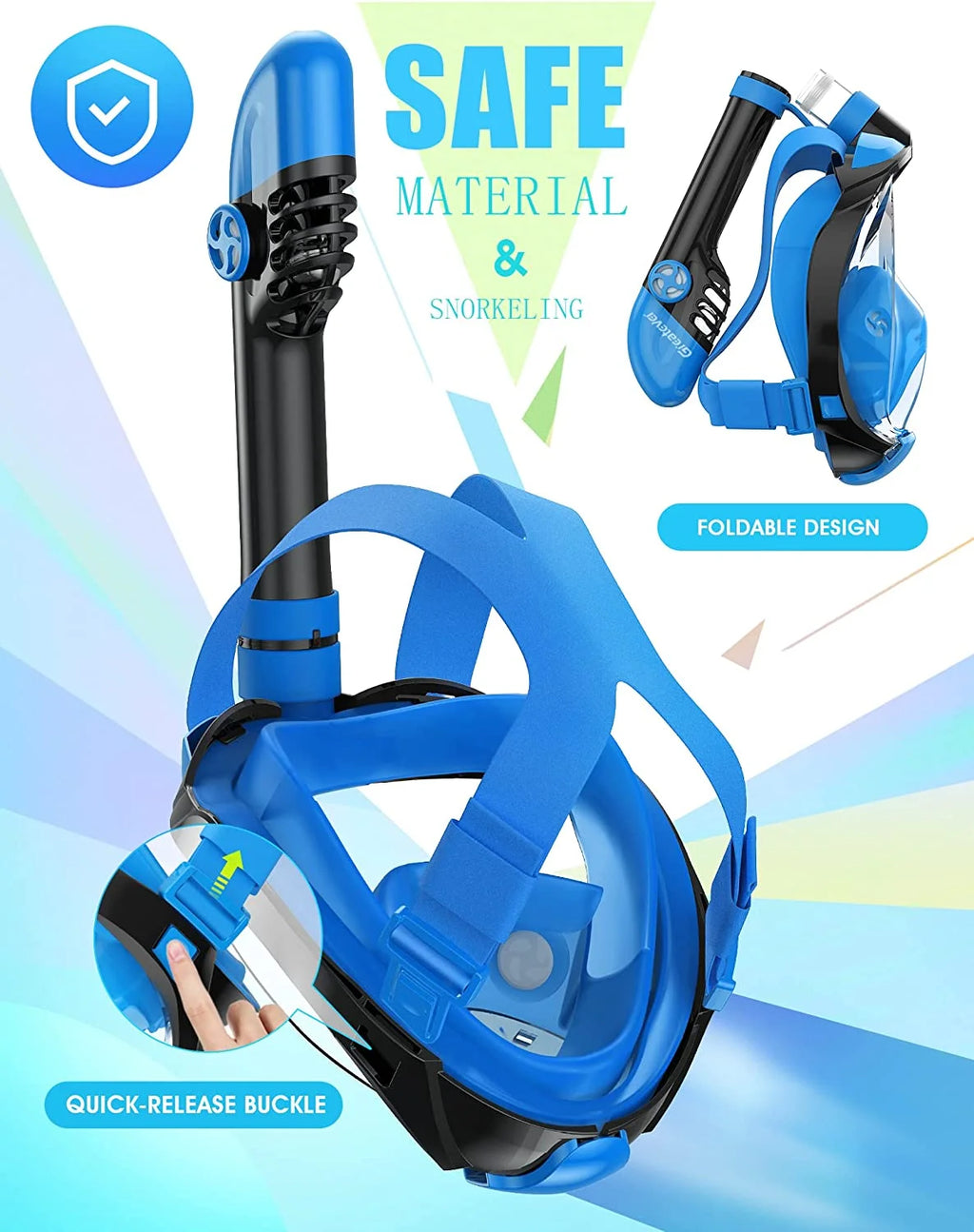 Full Face Snorkel Mask with Camera Mount X352